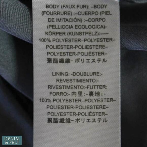 Free People Kate Faux Fur Coat Cloudy Day Gray Faux Fur Double Breasted Jacket - Picture 16 of 16